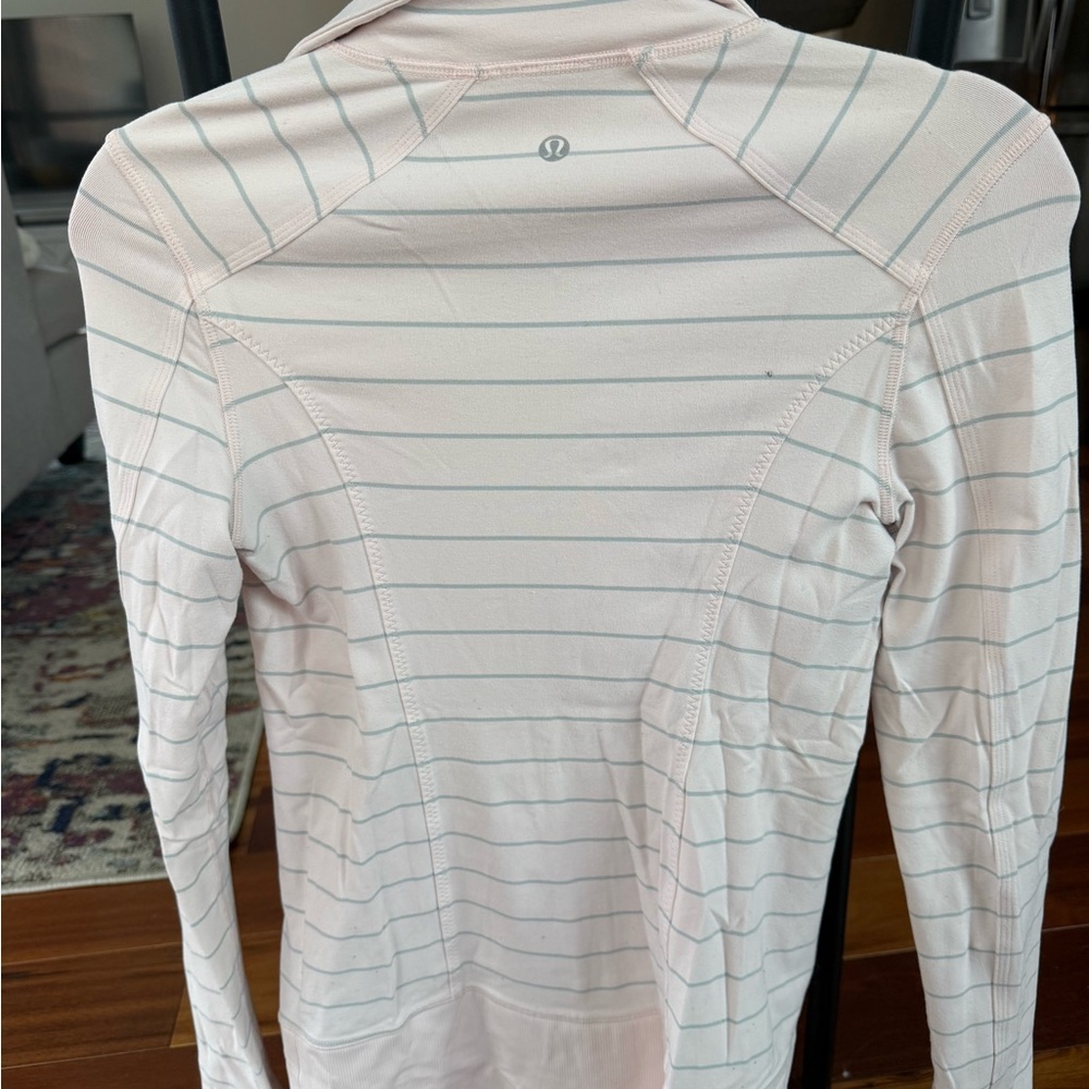 Lululemon Pink Striped Define Jacket